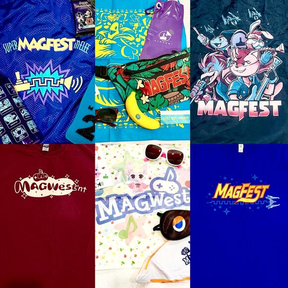 MAGfest Merch Lot - Tees Medium Donkey Kong Animal Crossing Smash Bros Starfox - Picture 1 of 8